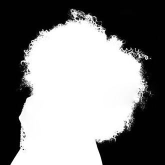 image masking edits of a women hair