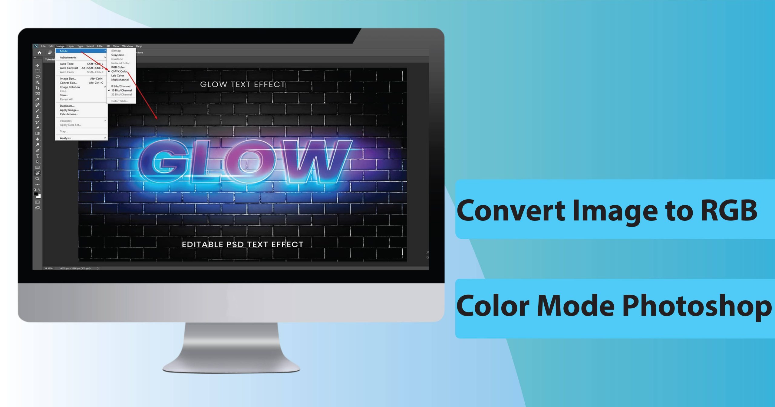 How Convert Image to RGB Color Mode Photoshop