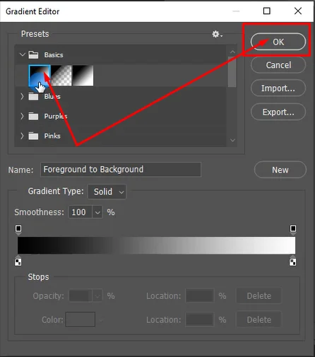 4th Step to Blend Two Images Using Gradient 