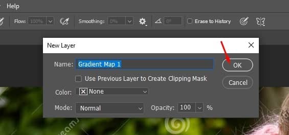 Add a Gradient Map Adjustment