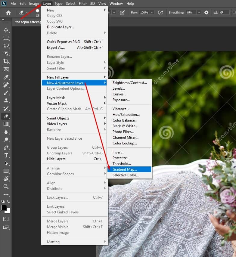 How to Add a Gradient Map Adjustment