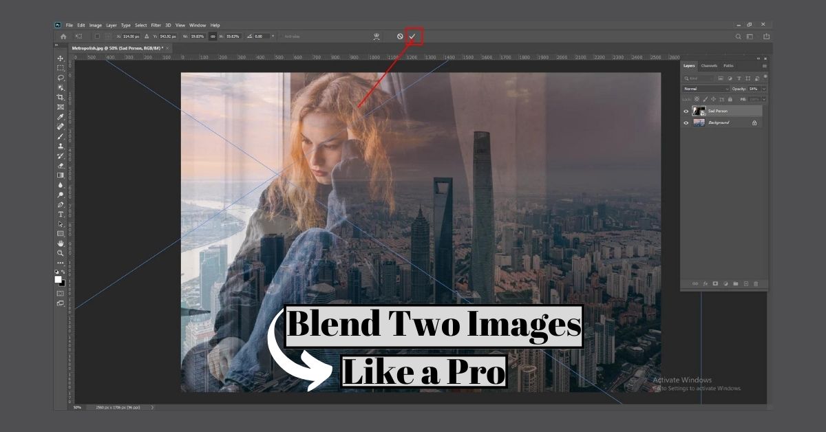How to Blend Two Images in Photoshop