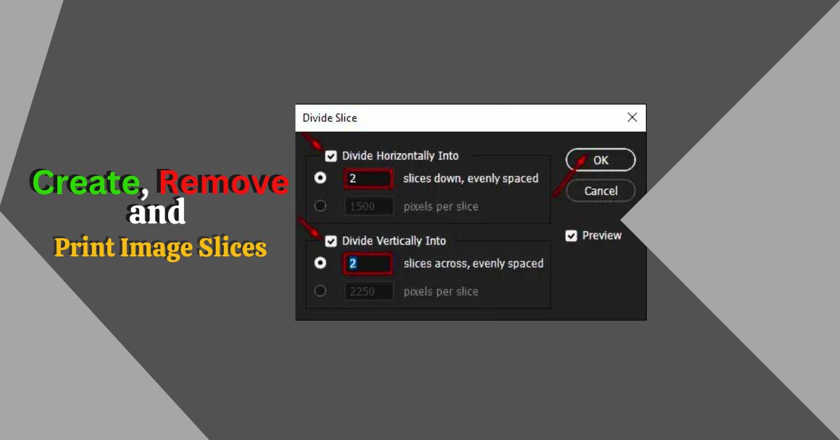 How to Create Remove and Print Image Slinces in Photoshop