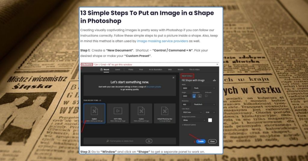 How to Fill a Shape with an Image in Photoshop 2