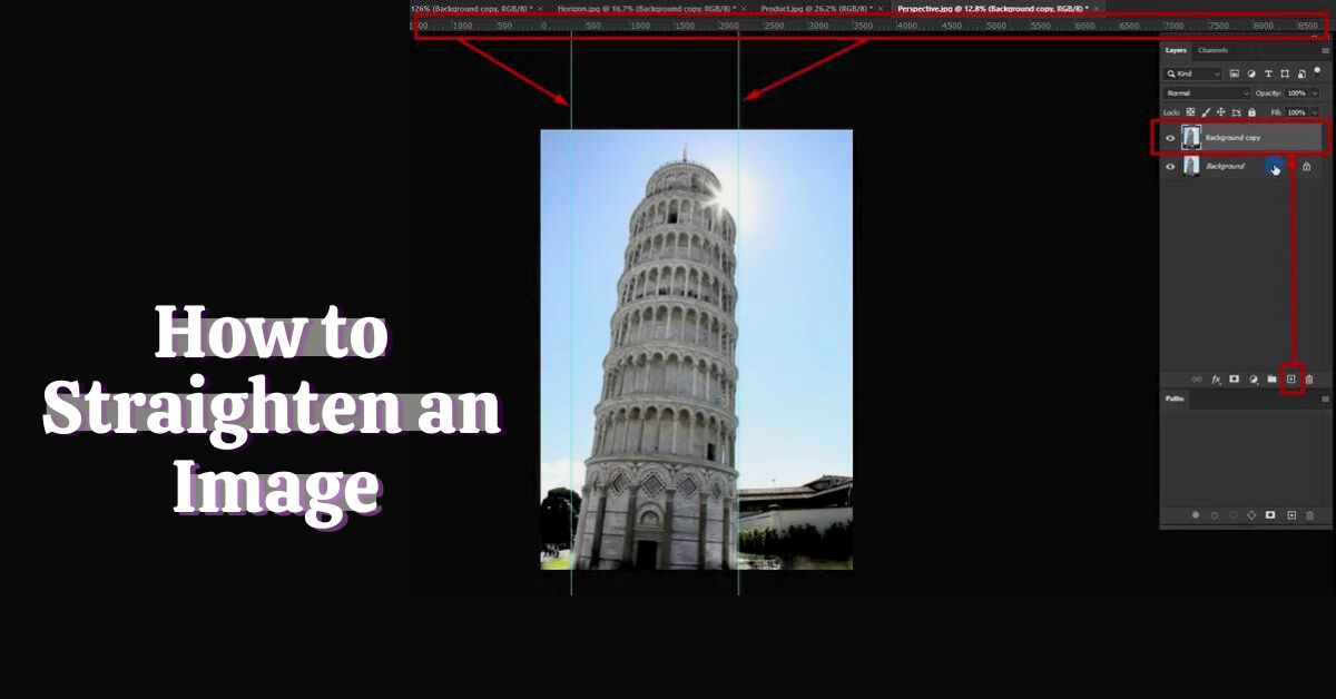 How to Straighten an Image in Photoshop 1