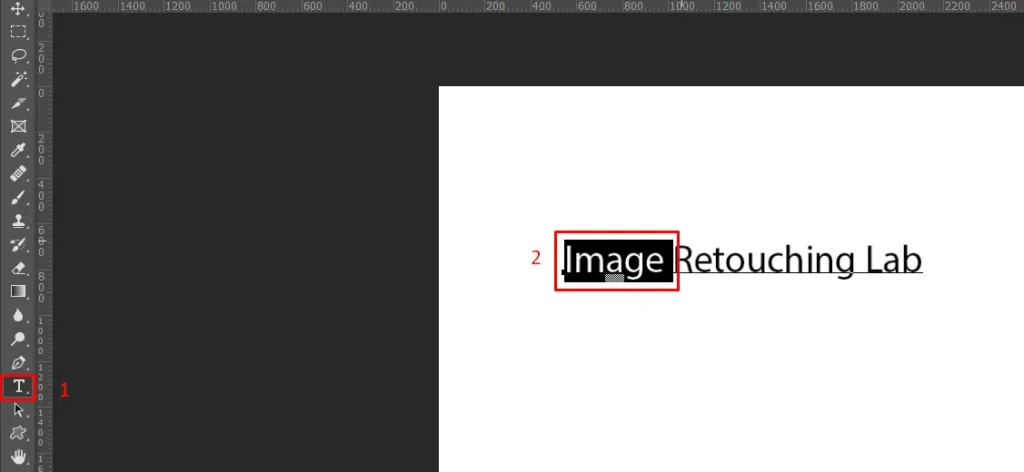 Select Text in Photoshop