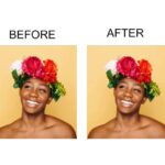 How to Smooth Skin in Photoshop before and after editing result